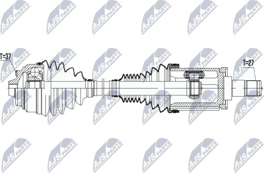 Nty Drivaksel NTY NPW BM 045 Nty Drivaksel NTY NPW BM 045