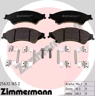 Bremseklosser ZIMMERMANN 25632.165.2 Bremseklosser ZIMMERMANN 25632.165.2