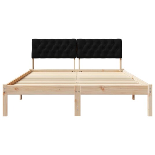 Sengestamme Brunt og svart 140 x 200 cm Heltre furu