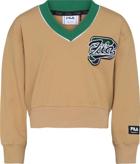 Fila Collegegenser Beskåret Tannheim Iskaffe Fila 11 12 år 146 152 Collegegenser Brun
