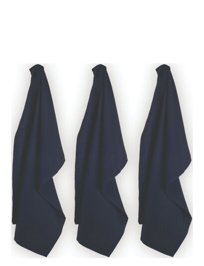 The Organic Company Kitchen Towel (3 Pack) - Navy - 53X 86CM The Organic Company Kitchen Towel (3 Pack) - Navy - 53X 86CM