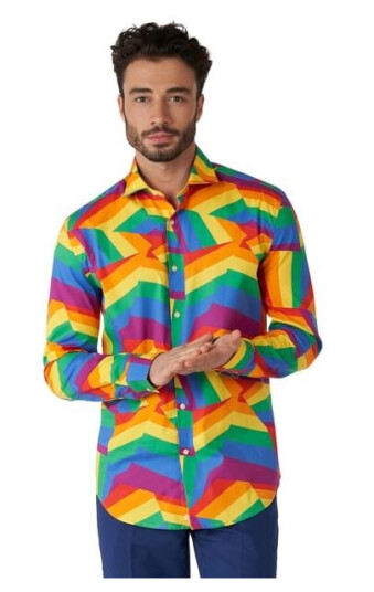 Opposuit Zig Zag Rainbow Skjorte