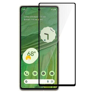 Full Cover Google Pixel 7a Beskyttelsesglass Svart Kant