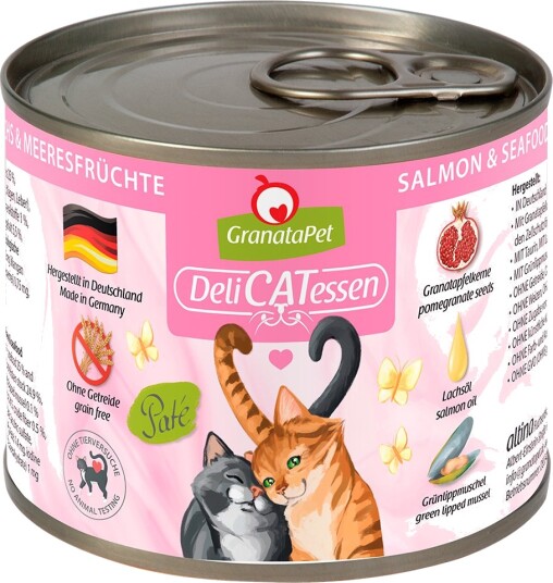 Granatapet Våtfôr Delicatessen Laks Og Sjømat 24 X 200 G