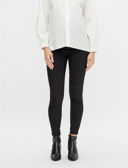 Mamalicious Mllucy Black Slim 7/8 Pant A. Noos - Black - XL