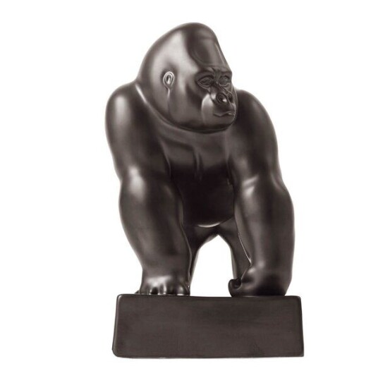 Royal Copenhagen Figur Stående Gorilla 20 Cm Royal Copenhagen Figur Stående Gorilla 20 Cm