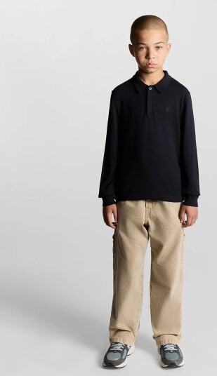 Lyle & Scott Ls Knitted Polo Shirt Navy 122 128