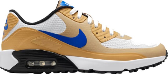 Nike Air Max 90 G Golfsko herre White-Game Royal-Linen