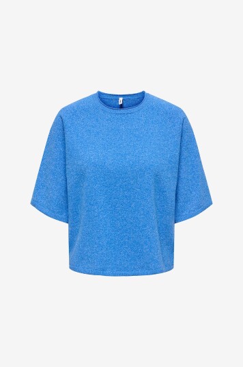 Only Carmakoma Pullover carLoyal 2/4 O neck Blå