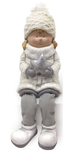 Affek Design SANTA LILA Figur Jente 19,5x18,5x29,5cm universal