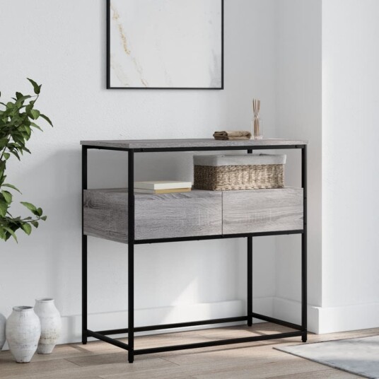 Konsollbord grå sonoma 75x40x75 cm konstruert tre 8720845421090
