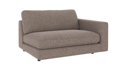 Rowico Home Duncan 1,5 seters ende H Mørk beige Bobby 4 129 x 103 x 78 cm Beige