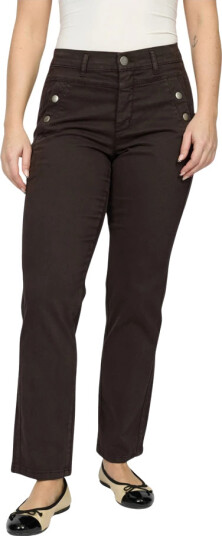 2 Biz Dame Jeans Brun XS,