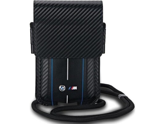 BMW Bmpsp15xmscakl Wallet Bag Black/Black Carbon Blue Stripes
