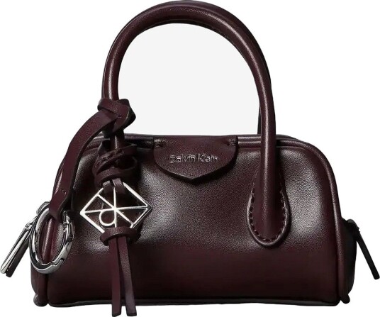 Calvin Klein Emblem Trio Mini Bag Charm - FUDGE - One Size