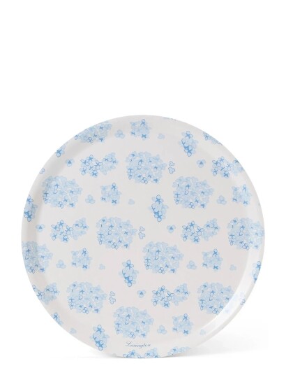 Lexington Home Laminated Round Tray - Blue - 38 CM