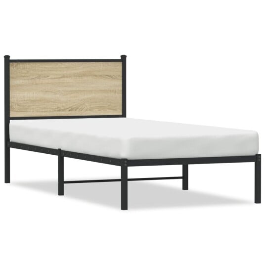  Sengeramme i metall uten madrass sonoma eik 80x200 cm 8721102952944