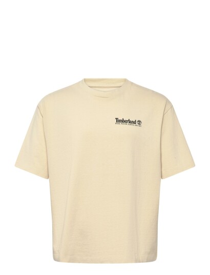Timberland Outdoor Photo Back Graphic Tee Putty   Cream   L