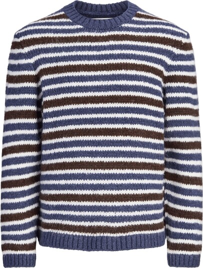 Jack & Jones Jorsalamanco Knit Crew Neck Blue XL