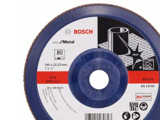 Bosch Tilbehør 2608607344 X571 Lamellskive Diameter 180 Mm Boring Ø 22,33 Mm Stål 1 Stk 2608607344 Bosch Tilbehør 2608607344 X571 Lamellskive Diameter 180 Mm Boring Ø 22,33 Mm Stål 1 Stk 2608607344