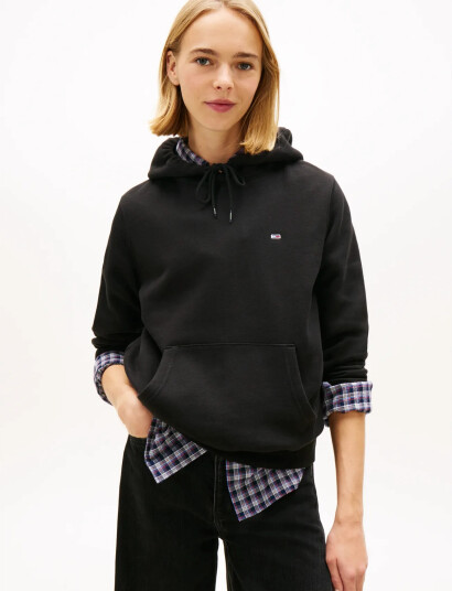 Tommy Jeans Tjw Reg S Flag Hoodie - Black - XXS Tommy Jeans Tjw Reg S Flag Hoodie - Black - XXS