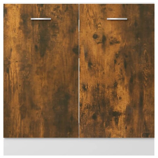 vidaXL Underskap til vask r?kt eik 80x46x81,5 cm konstruert tre vidaXL Underskap til vask r?kt eik 80x46x81,5 cm konstruert tre