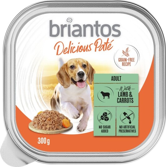 Briantos Våtfôr Delicious Paté Og Gulrøtter Lam 27 X 300 G