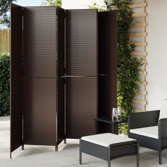  Romdeler 6 paneler brun polyrotting 8721012244115