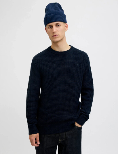 Jack & Jones Jaccopenhagen Wool Blend Beanie Noos - Navy - ONE SIZE