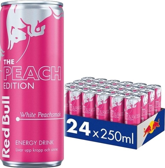 24 x Red Bull Energidryck 250 ml White Peach 24 x Red Bull Energidryck 250 ml White Peach