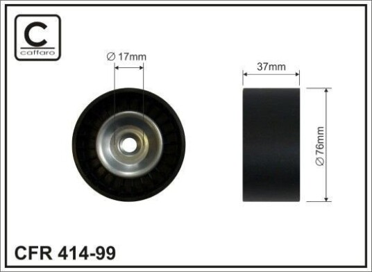 Strammehjul, kilerem CAFFARO 414-99