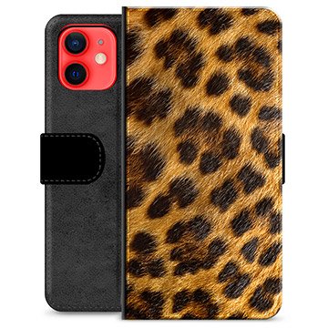 iPhone 12 mini Premium Lommebok-deksel Leopard