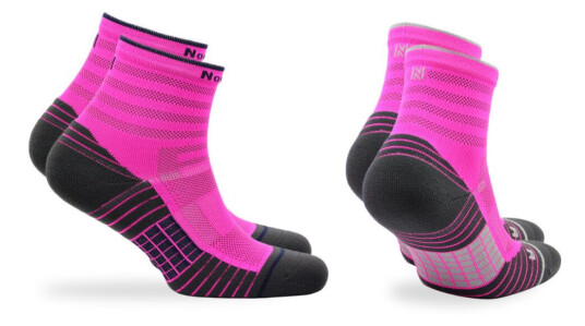 Norfolk Cheetah Cushioned Running Socks 2-pack Pink - 35-38