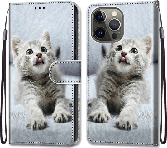 Trolsk Lommebokdeksel Lekende Kattunge (iPhone 13 Pro)