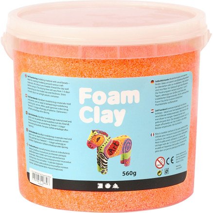 Foam Clay Foam Clay neonoransje 560g 1 bøtte