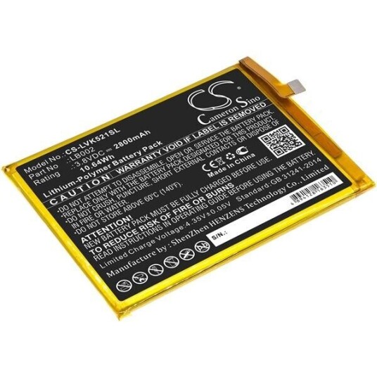 Lenovo K520 batteri (2800 mAh 3.8 V, Sort)