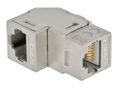 Delock Modulinnlegg Kopling Cat 6A Stp Rj-45 Hvit Sølv