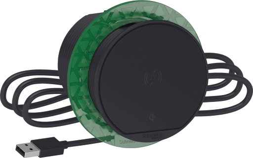 Schneider Electric Bordenhet XS trådløs lader Antrasitt - 1283912