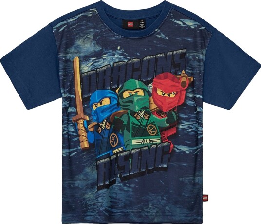 LEGO® Ninjago T skjorte LWTaffy 302 Mørkeblå m. Trykk LEGO® Wear 6 år (116) T skjorte
