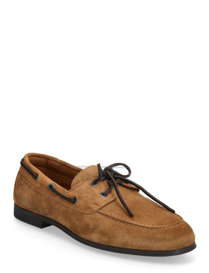 Tommy Hilfiger Flexible Slim Suede Boat Shoe Brown 46 Tommy Hilfiger Flexible Slim Suede Boat Shoe Brown 46