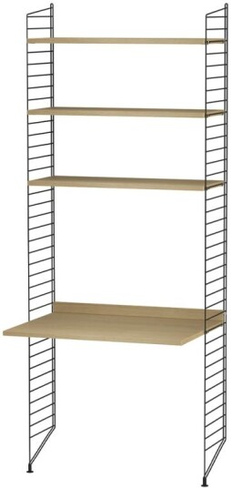 String barnerom eik & sort Kombinasjon C