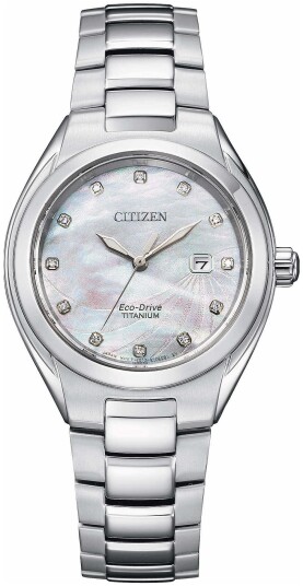 Citizen Dameklokke EW2611 87Y Titanium Hvit/Titan Ø31 mm