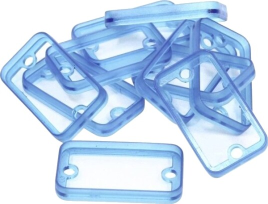 Hammond Electronics 1455Dbtbu-10 Universal-Kapsling 6 X 44.6 X 25.1 Mm Aluminium Blå 10 Stk