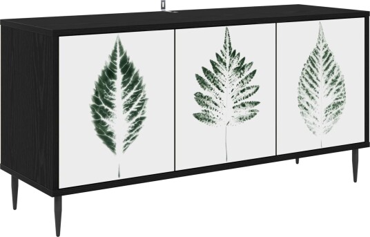 vidaXL TV skap HANAU 102 x 33 x 51 cm Svart eik Konstruert tre