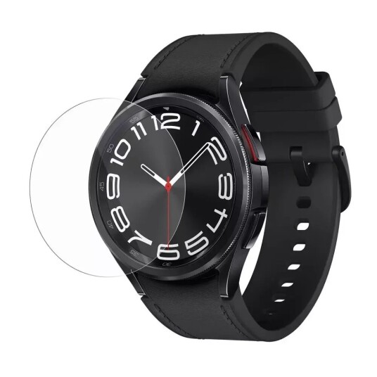 INCOVER Samsung Galaxy Watch 6 Classic (43mm) Skjermbeskytter Herdet Glass - Gjennomsiktig