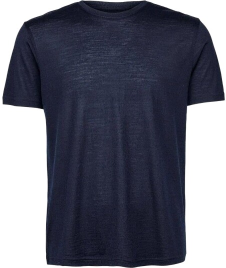 Panos Emporio Wool Short Sleeve Top M"s dark navy XXL