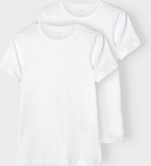 Name It T-Shirt Slim 2-Pack Hvit 122/128