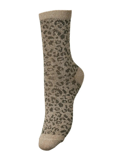 Pieces Pcsebby Glitter Long Aop Socks Noos Bc   Brown   