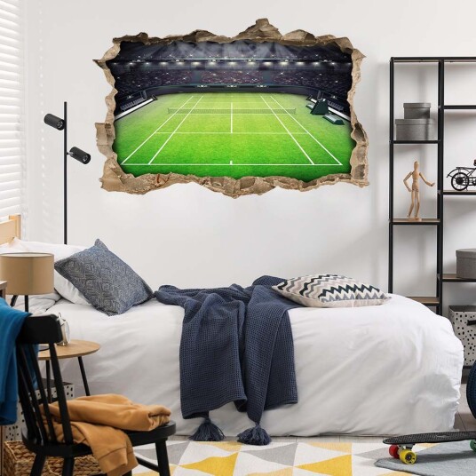 Veggklistremerke Tennisbane Kunst Veggklistremerke Tennisbane Kunst