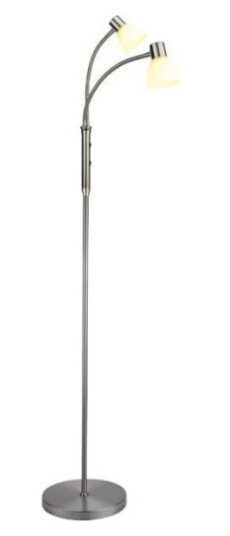 Halo Design - Hudson Gulv. LED 2L G9, Opal glass / B-Steel Halo Design - Hudson Gulv. LED 2L G9, Opal glass / B-Steel